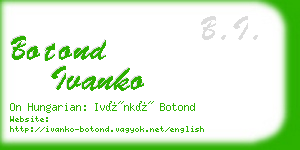 botond ivanko business card